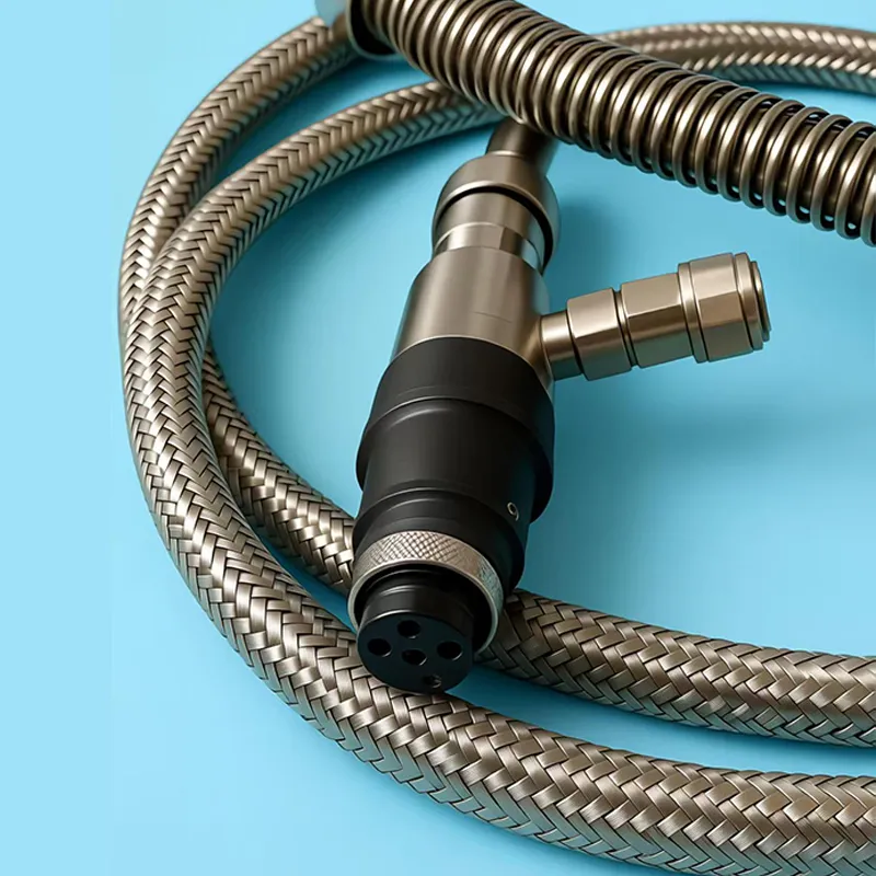 Кабель для передачи данных измерения температуры чугуна в доменной печи.1